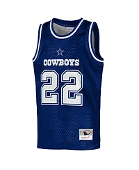 Mitchell & Ness Big Boys and Girls Emmitt Smith Navy Dallas Cowboys Retired Player Nfl Basketball Fashion Jersey