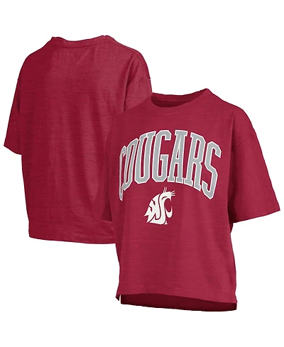 Pressbox Women's Crimson Washington State Cougars Nelson T-Shirt