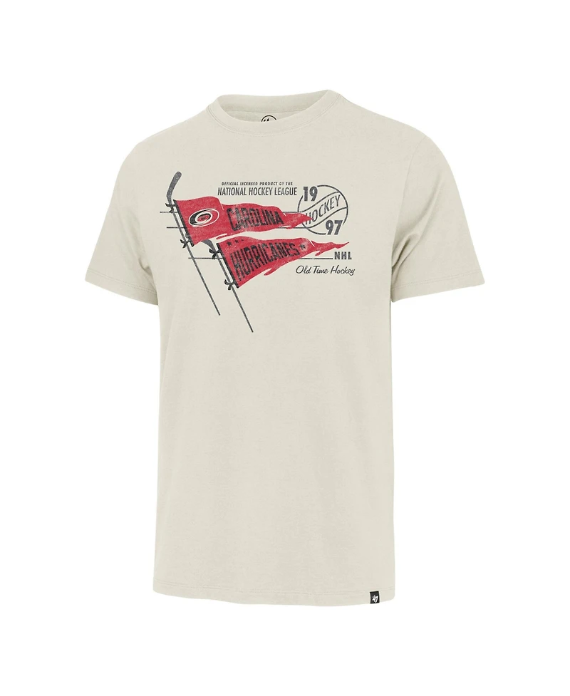 '47 Brand Men's Cream Carolina Hurricanes Journeyman Franklin T-Shirt