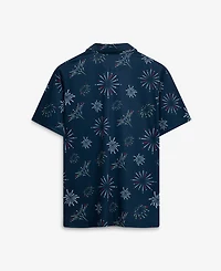 Chubbies Men's Navy The Rockets Rad Glare Performance Polo Shirt