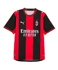 Puma Men's Christian Pulisic Black/Red Ac Milan 2026/27 Home On-Field Authentic Jersey
