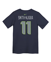 Nike Preschool Jaxon Smith-Njigba College Navy Seattle Seahawks Player Name & Number T-Shirt