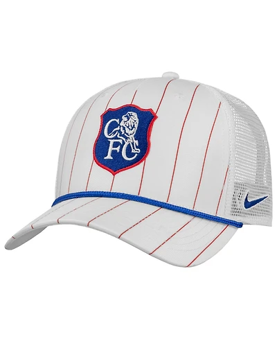 Nike Men's White Chelsea Rise Rope Trucker A-Frame Adjustable Hat