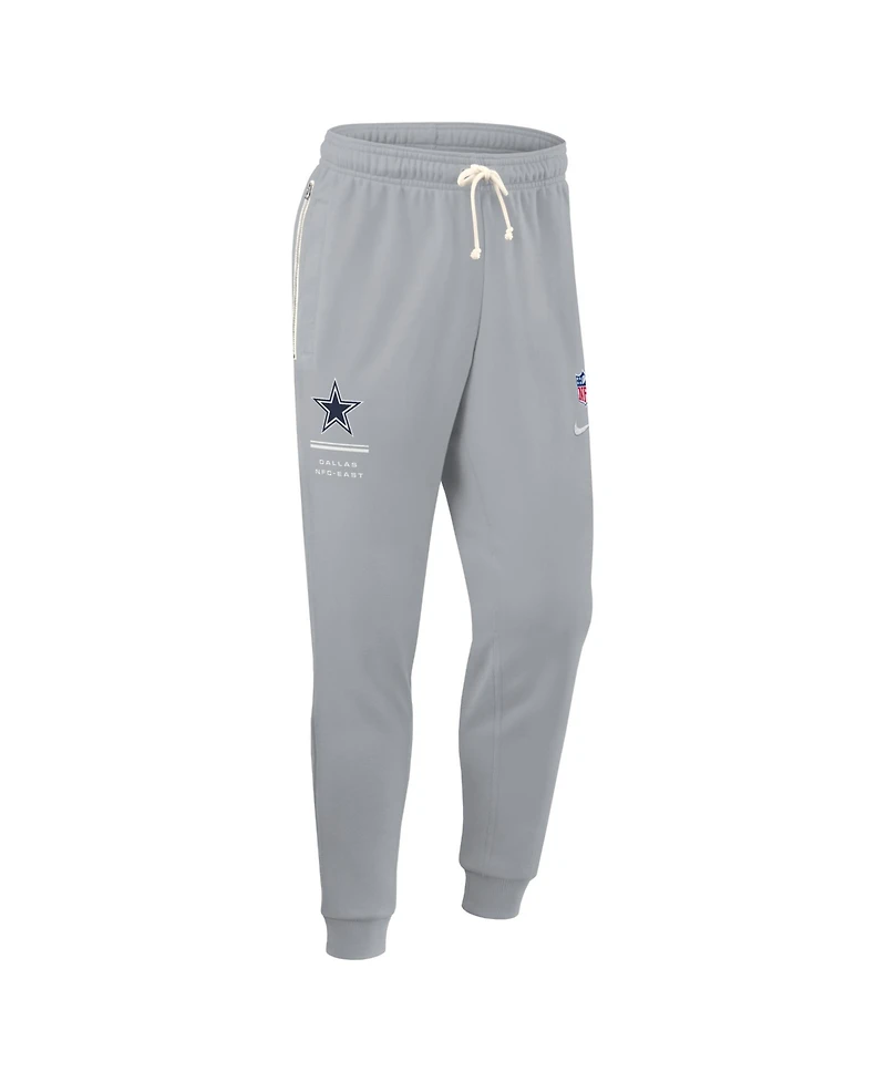 Nike Men's Gray Dallas Cowboys Sideline Standard Issue Dri-fit Taper Pants