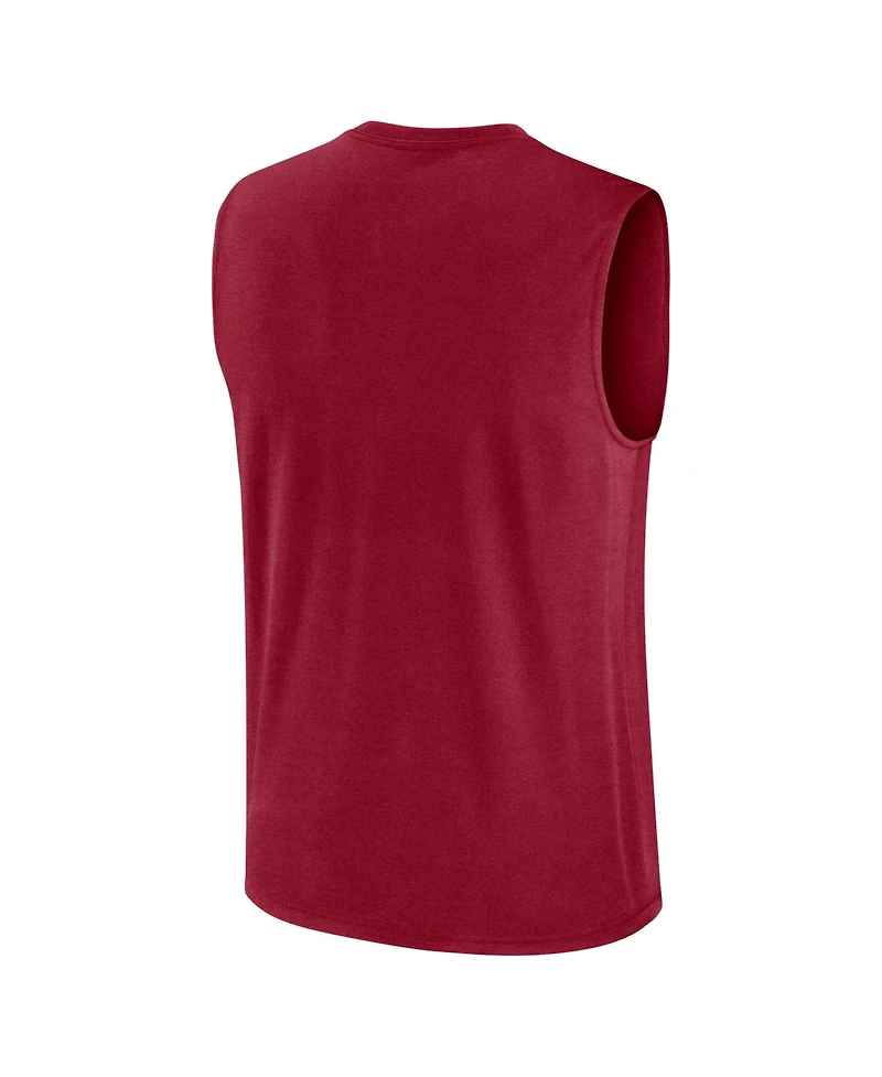 Nike Men's Cardinal Usc Trojans Primetime Legend Arch Dri-fit Muscle Tank Top