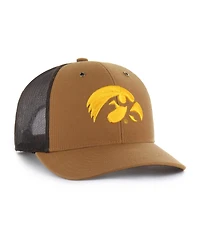 Carhartt x '47 Men's and Women's Brown Iowa Hawkeyes Trucker Adjustable Hat