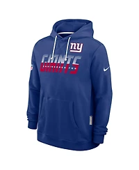 Nike Men's Royal New York Giants Sideline Standard Issue Dri-fit Hoodie