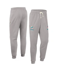 Nike Men's Gray Miami Dolphins Sideline Standard Issue Dri-fit Taper Pants