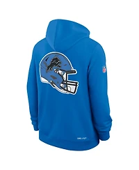 Nike Men's Blue Detroit Lions Alt Sideline Standard Issue Dri-fit Hoodie