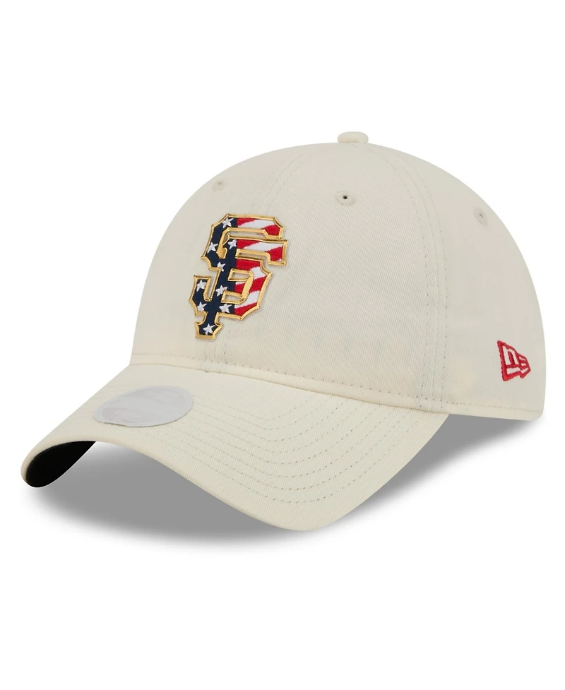 New Era Women's Cream San Francisco Giants Usa 250 Fourth of July 9TWENTY Adjustable Hat