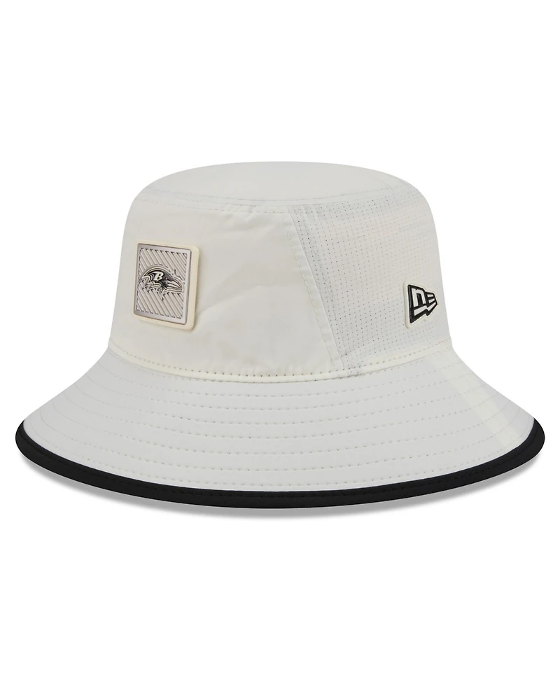 New Era Men's Cream Baltimore Ravens 2026 Nfl Training Camp Sport Bucket Hat