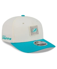 New Era Men's Cream/Aqua Miami Dolphins 2026 Nfl Training Camp 9SEVENTY Adjustable Hat