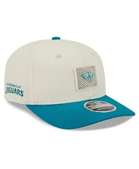 New Era Men's Cream/Teal Jacksonville Jaguars 2026 Nfl Training Camp 9SEVENTY Adjustable Hat