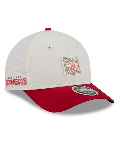 New Era Men's Cream/Red Tampa Bay Buccaneers 2026 Nfl Training Camp 9FORTY Adjustable Hat