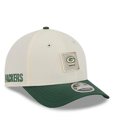 New Era Men's Cream/Green Bay Packers 2026 Nfl Training Camp 9FORTY Adjustable Hat
