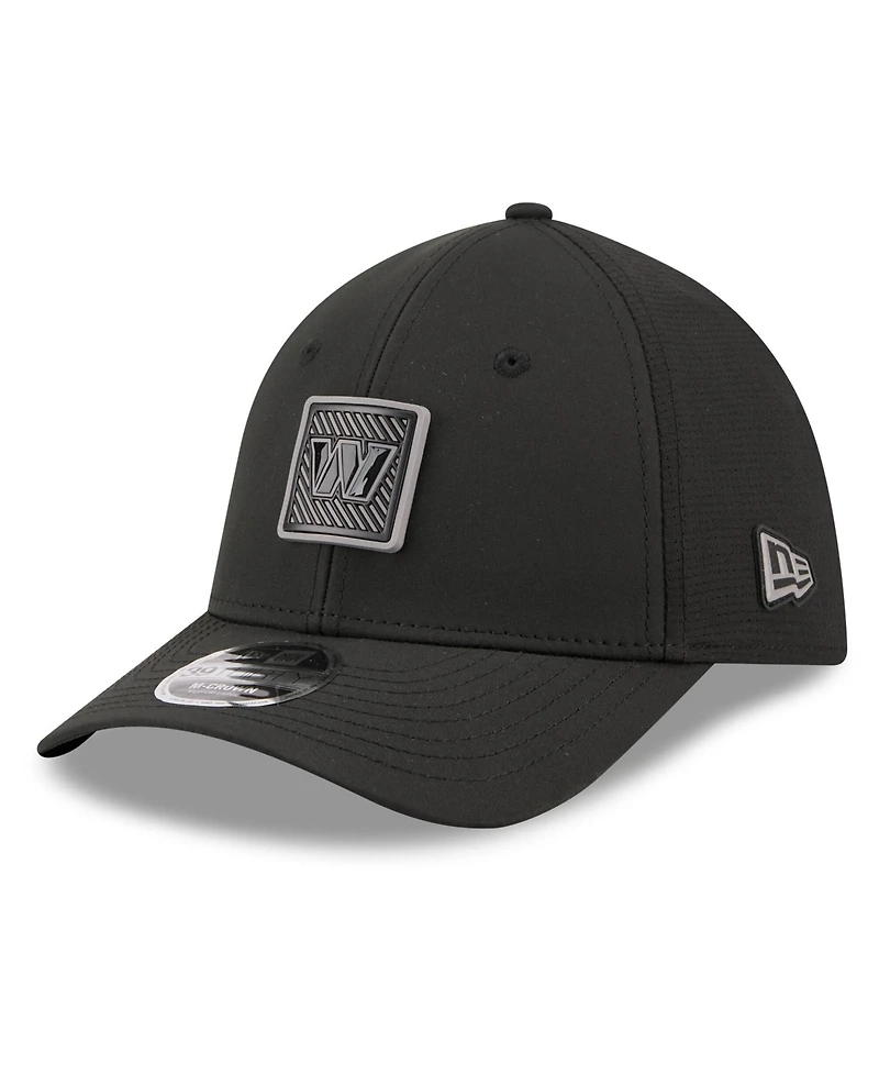 New Era Men's Black Washington Commanders 2026 Nfl Training Camp 39THIRTY Flex Hat