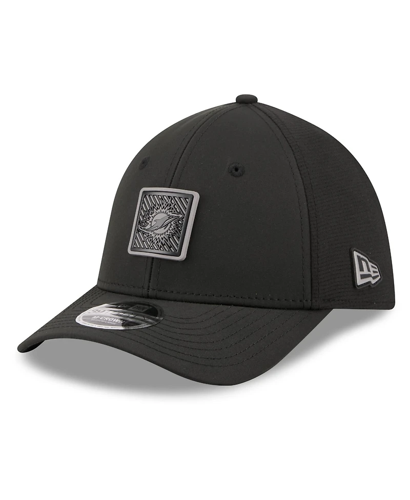 New Era Men's Black Miami Dolphins 2026 Nfl Training Camp 39THIRTY Flex Hat