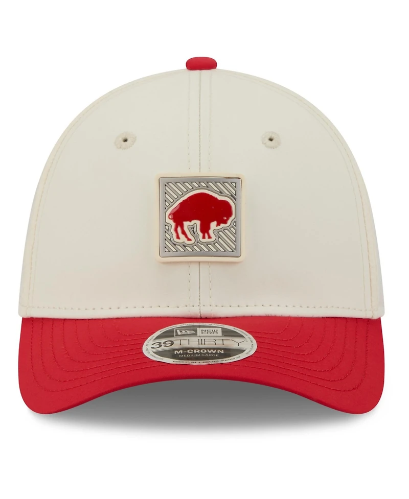 New Era Men's Cream/Red Buffalo Bills 2026 Nfl Training Camp 39THIRTY Flex Hat
