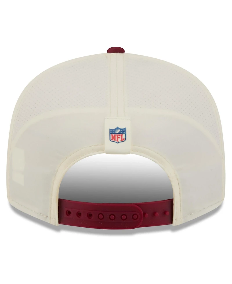 New Era Men's Cream/Burgundy Washington Commanders 2026 Nfl Training Camp 9FIFTY Snapback Hat