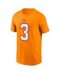 Nike Men's Rueben Bain Jr. Creamsicle Tampa Bay Buccaneers 2026 Nfl Draft Name & Number T-Shirt