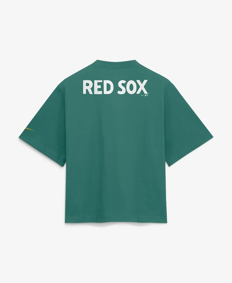 Nike Women's Green Boston Red Sox City Connect Pocket Boxy T-Shirt