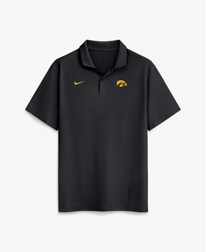 Nike Men's Black Iowa Hawkeyes Primetime Victory Plus Dri-fit Polo Shirt