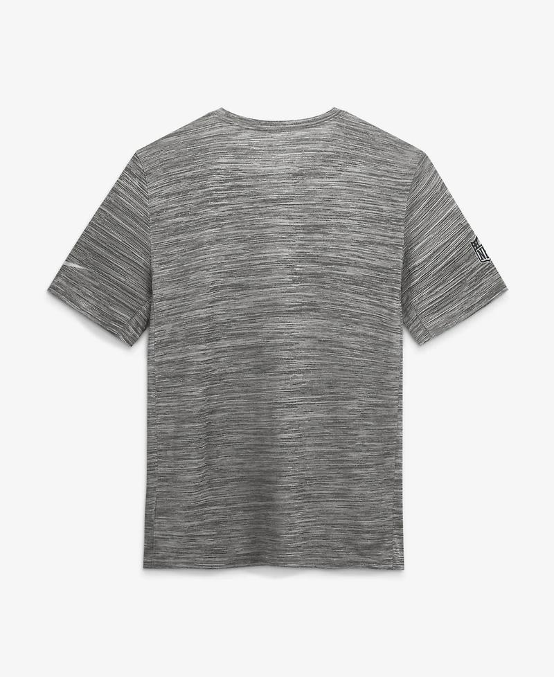 Nike Men's Gray Dallas Cowboys Sideline Double Covered Dri-fit Velocity T-Shirt