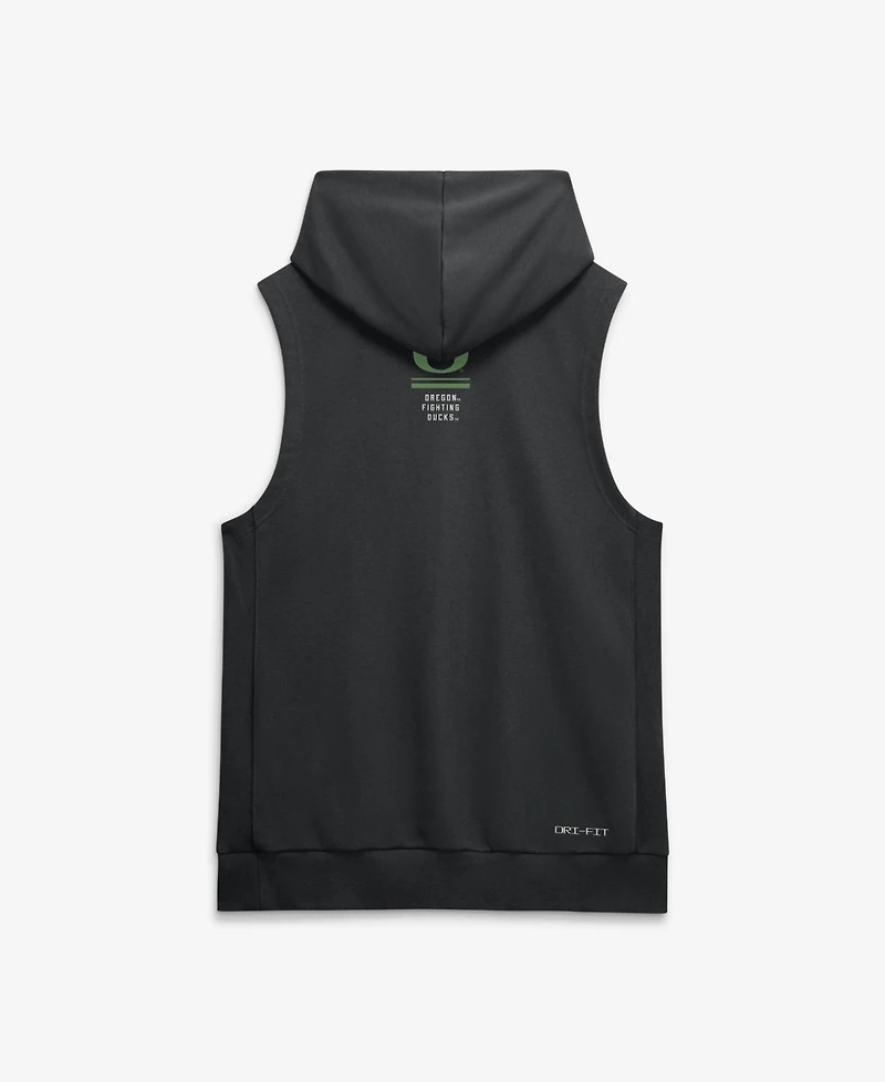 Nike Men's Black Oregon Ducks 2026 Sideline Sleeveless Dri-fit Hoodie