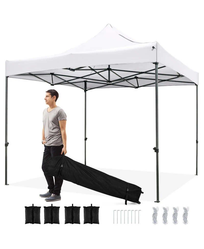 Gouun 10 x 10 Foot Pop-Up Canopy Shelter with 420D Oxford Top