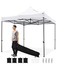 Gouun 10 x 10 Foot Pop-Up Canopy Shelter with 420D Oxford Top