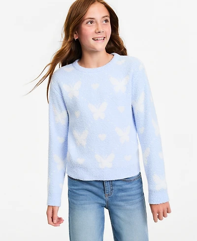 Epic Threads Girls' Xs-xl Crewneck Butterfly Sweater, Macy's Exclusive