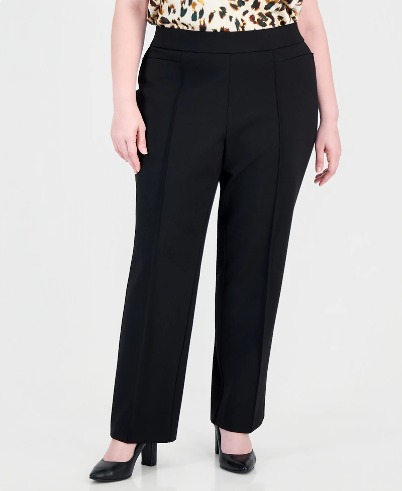 Kasper Plus Audrey Pull-On Bootcut Pants