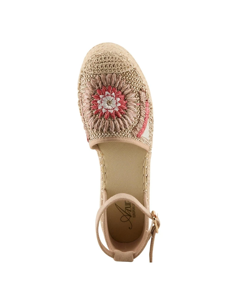 Azura Women's Endlessluv Espadrille Flatform with Cork Sole