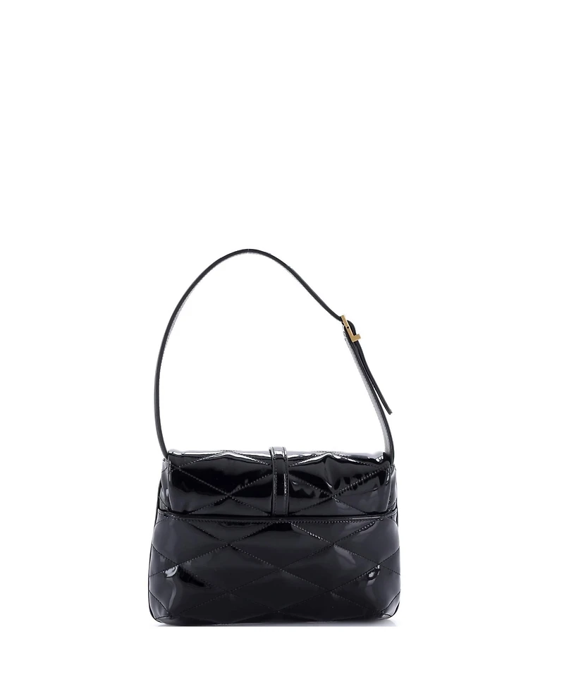 Pre-Owned Saint Laurent Le 57 Shoulder Bag Quilted Patent