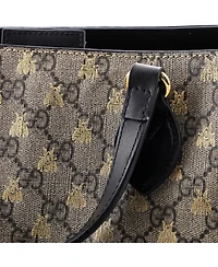 Pre-Owned Gucci Small Convertible Soft Tote Printed Gg Coated Canvas