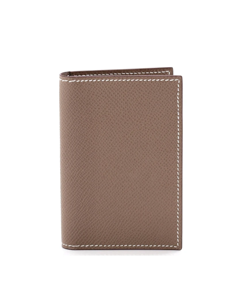 Pre-Owned HERMES MC2 Euclide Card Holder Case Leather