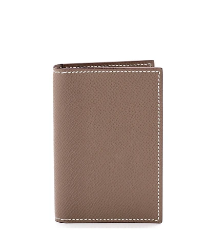 Pre-Owned HERMES MC2 Euclide Card Holder Case Leather