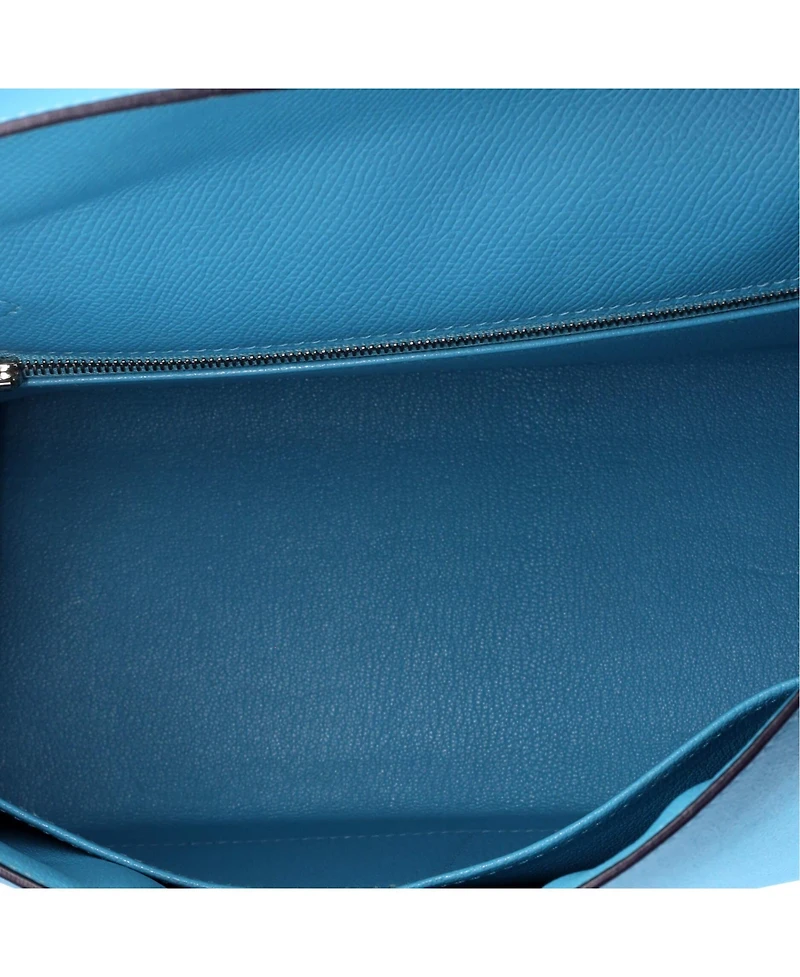 Pre-Owned HERMES Kelly 28 Handbag Epsom with Palladium Hardware