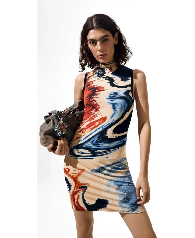 Desigual Women's Sleeveless printed dress