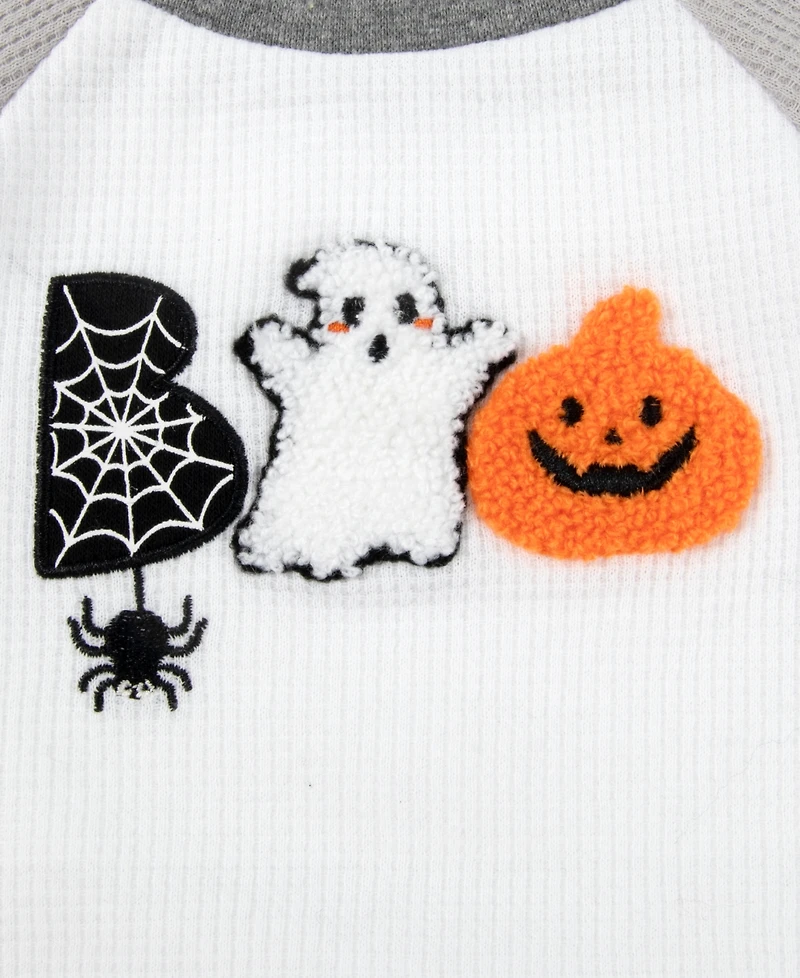 Baby Essentials Boys' My First Halloween Bear Bodysuit, Jogger Pants, Socks and Hat, 4-Piece Set