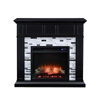 Augusta Home Drovling Marble Electric Fireplace