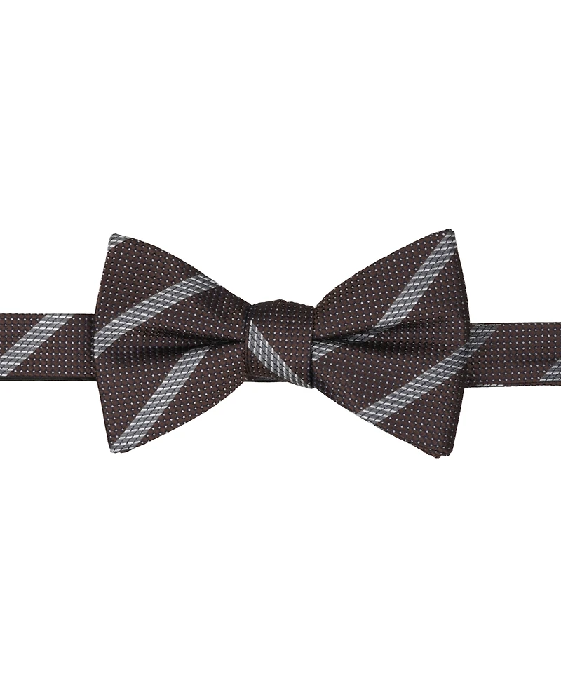 Alfani Men's Clyde Stripe Pre-Tied Bow Tie and Pocket Square, 2-Piece Set