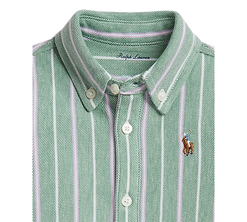 Polo Ralph Lauren Baby Boys' Striped Knit Oxford Coverall