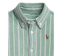 Polo Ralph Lauren Baby Boys' Striped Knit Oxford Coverall