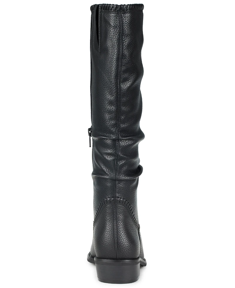 Baretraps Women's Nilla Zipper Tall Almond Toe Boots