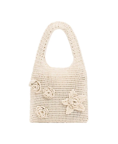 Desigual Women's Crochet Bag with Flowers