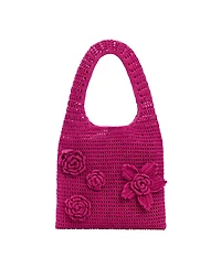 Desigual Women's Crochet Bag with Flowers