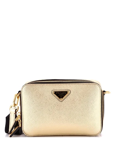 Pre-Owned Prada Mini Brique Camera Crossbody Bag Saffiano Leather