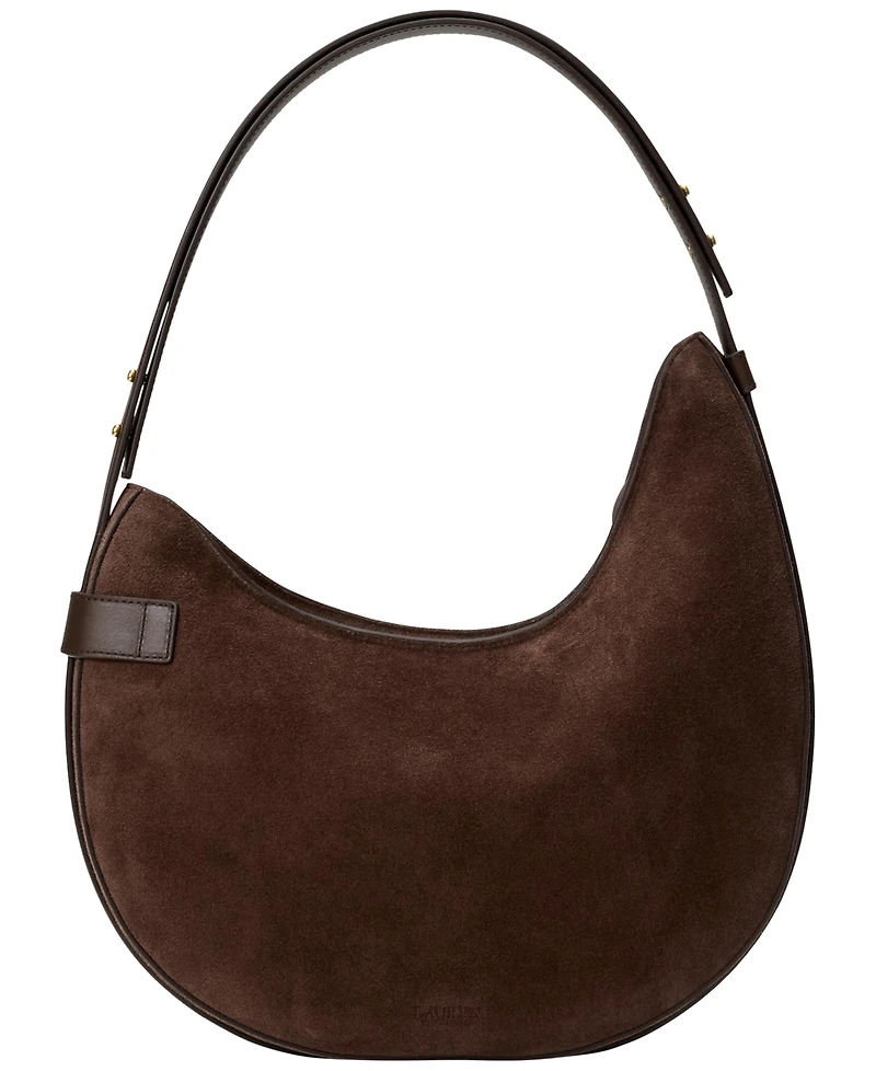 Lauren Ralph Lauren Tasha Medium Suede Shoulder Bag