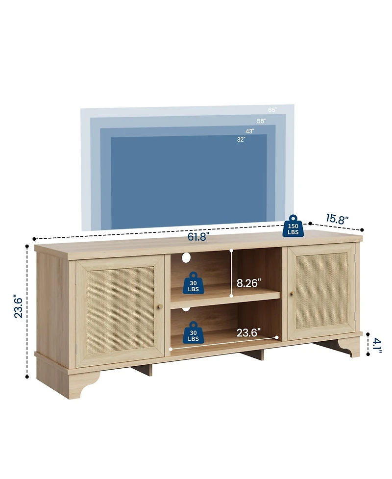homfan Living Room Table Set of 2